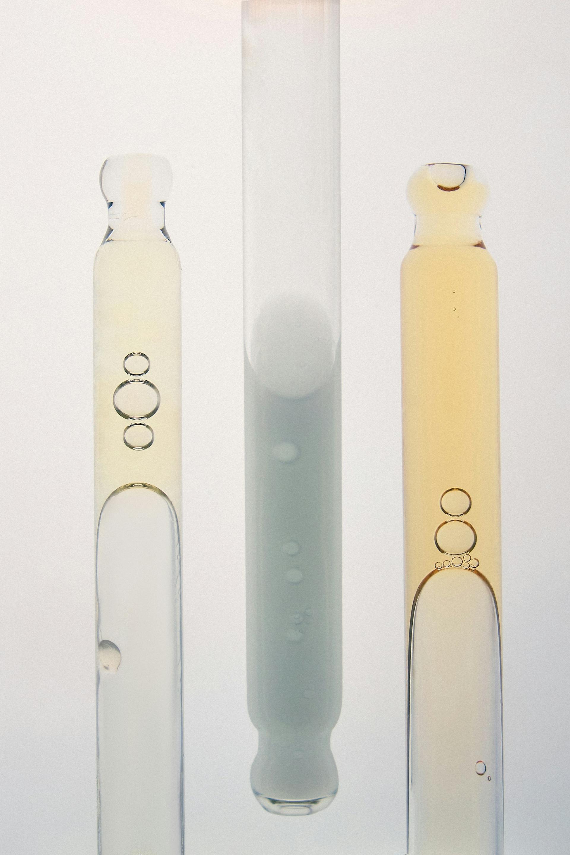 Glass ampoules of research peptides